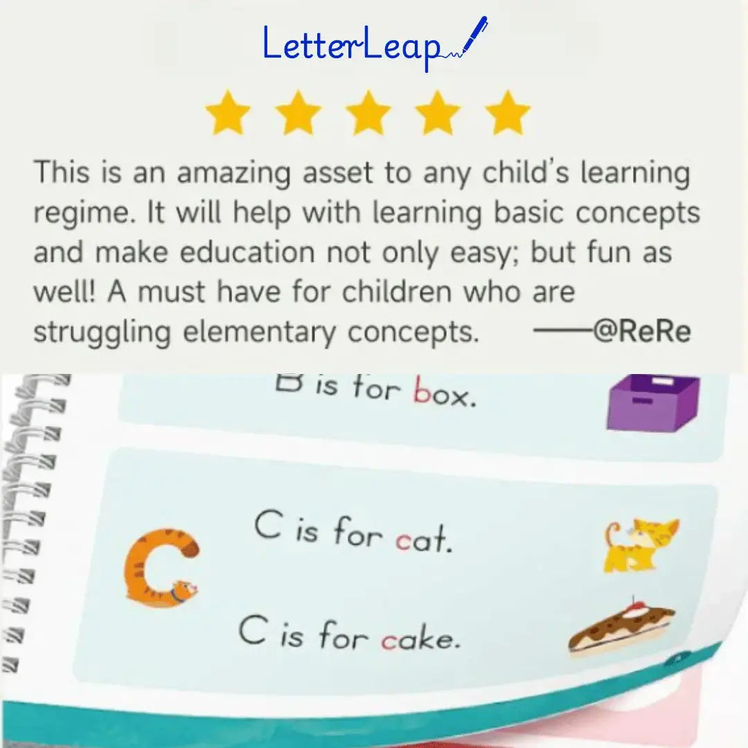 LetterLeap™ Workbook - From Scribbles to Success Curestep