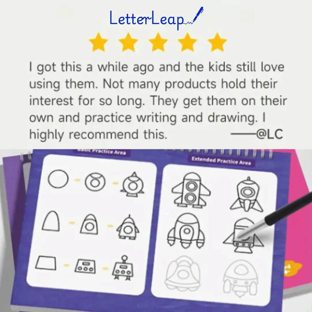 LetterLeap™ Workbook - From Scribbles to Success Curestep
